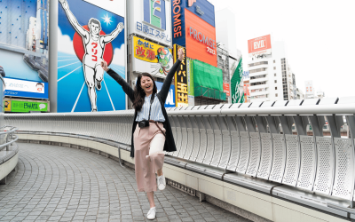 Dōtonbori in Osaka, with Glico Man in the background