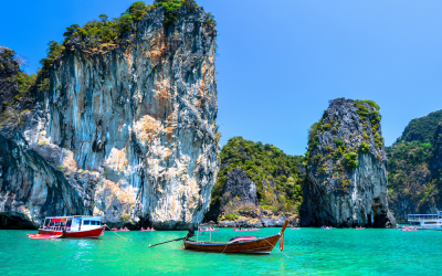 Phuket, Thailand, Amazing Water with Boat