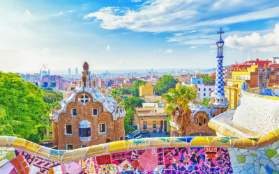 Barcelona, Colourful tiles - Europe, Euros