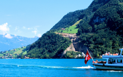 Lucerne Lake with Boat